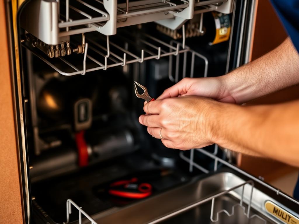 Técnico reparando un electrodoméstico